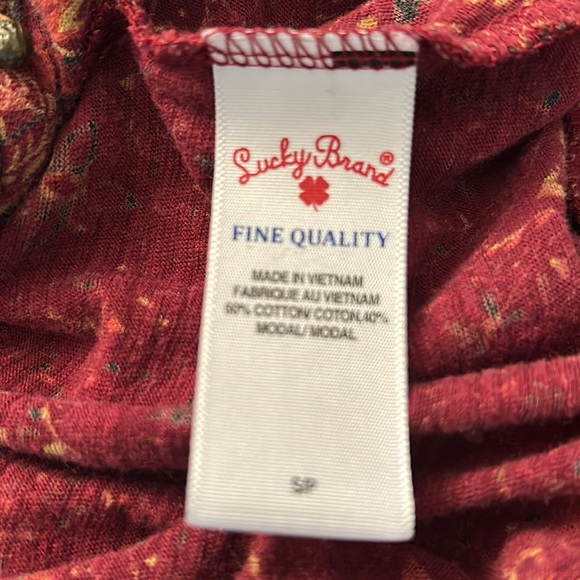 🍂LUCKY🍀BRAND 3/4 Sleeved TOP! Great for FALL!🍁Women’s SMALL - Picture 8 of 11